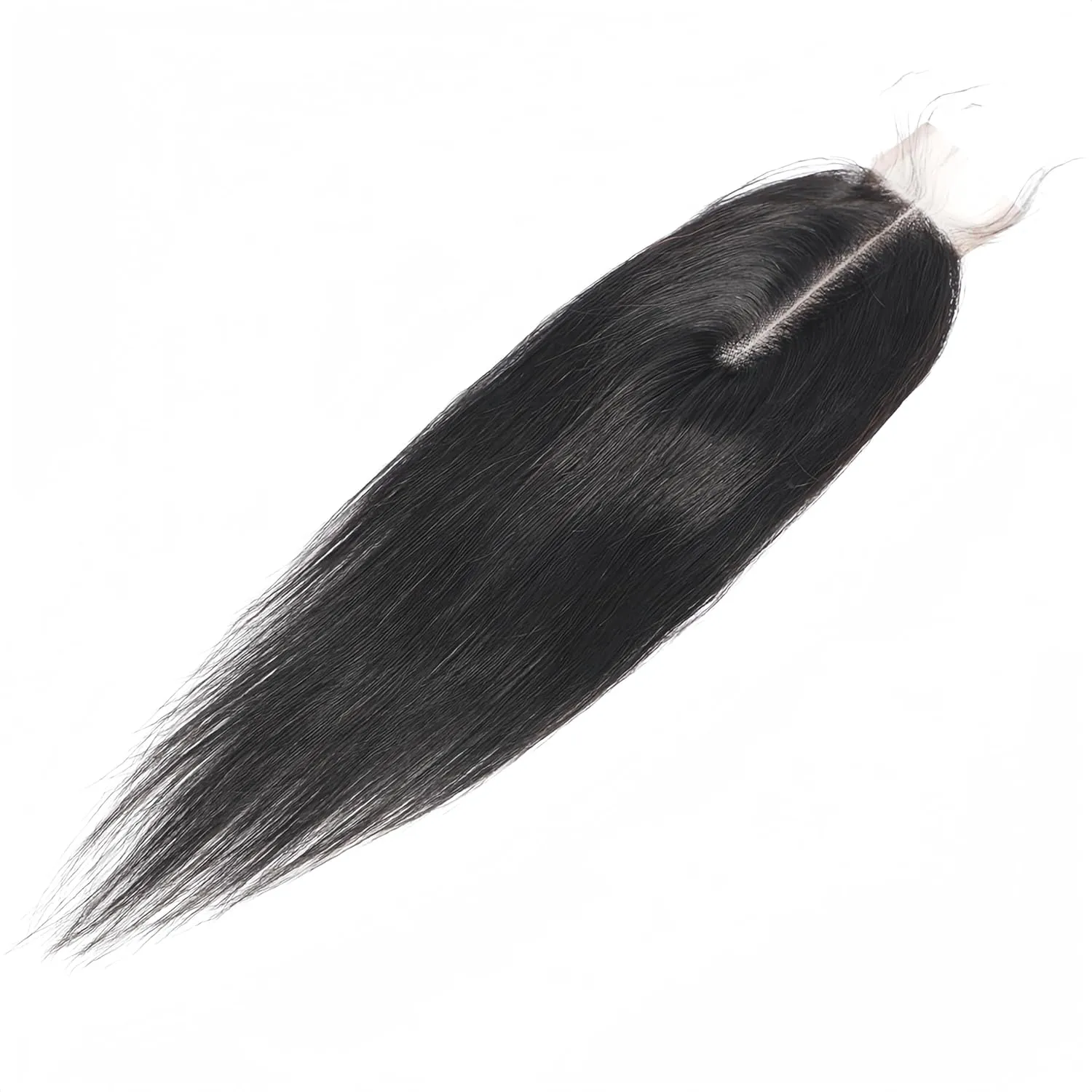 Brazilian 2x6 Lace Closure Kim K Closure Straight Brazilian Human Hair Lace Closure Remy Hair Deep Middle Part Closure(12 inch)