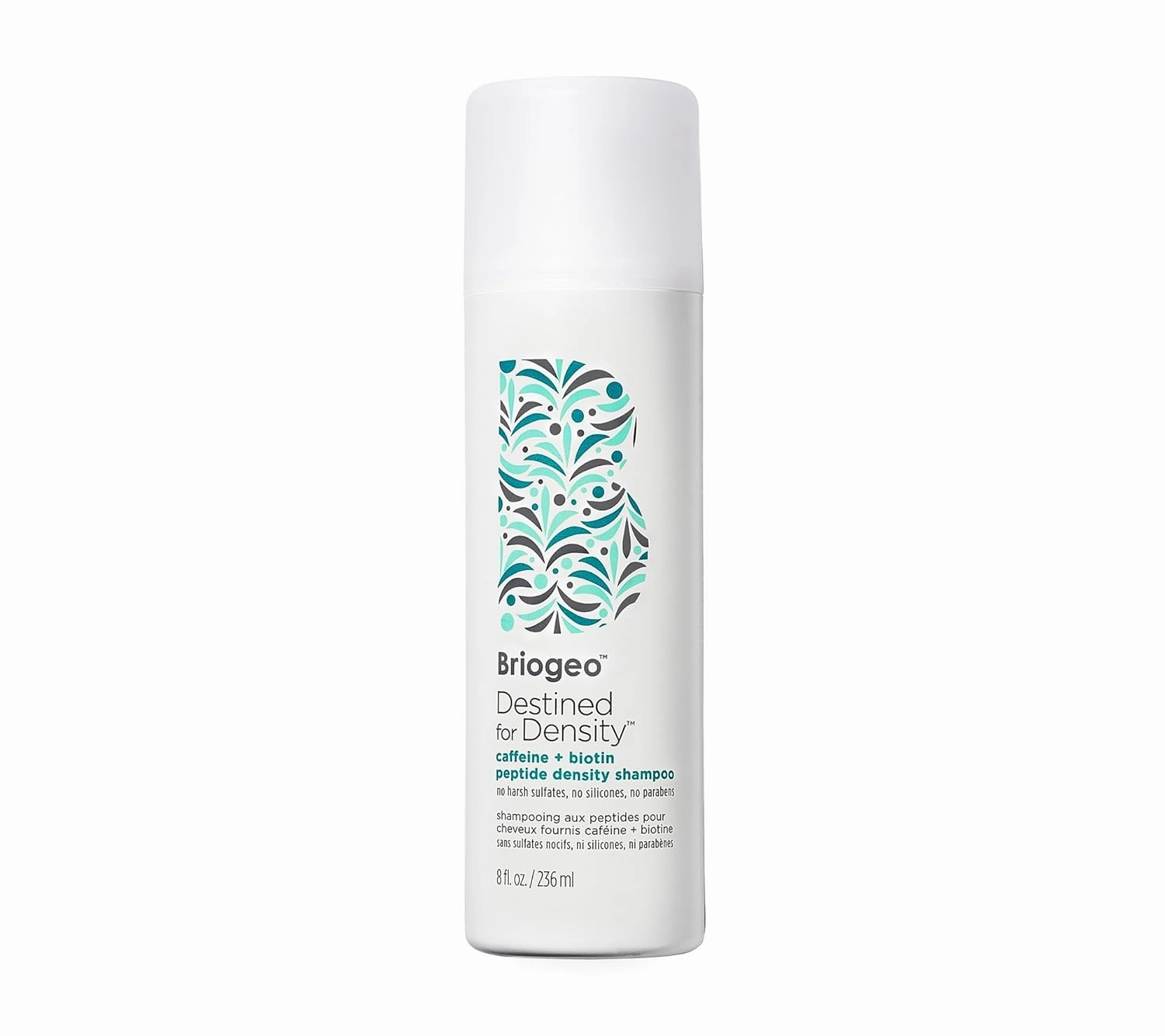 Briogeo Destined For Density Caffeine   Biotin Peptide Density Shampoo, Increases Hair Thickness and Density for Fine or Thinning Hair, Vegan, Cruelty-Free, 8 fl oz