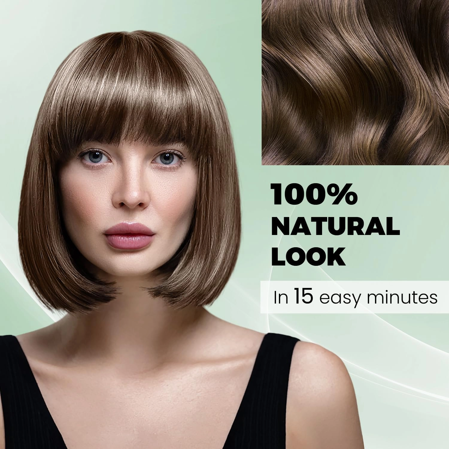 Brown Hair Dye Shampoo 3 in 1，Argan Natural Herbal Hair Color Shampoo Covers Gray Hair for Women and Men (16.9 fl.oz Brown)