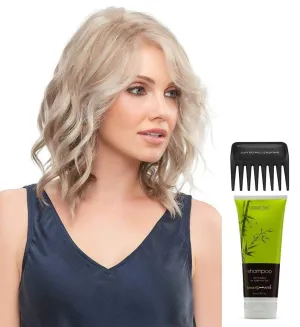 Bundle - 4 items: Julianne Petite Wig by Jon Renau, Christy's Wigs Q & A Booklet, BeautiMark Synthetic Shampoo & Wide Tooth Comb - Color: 12FS8