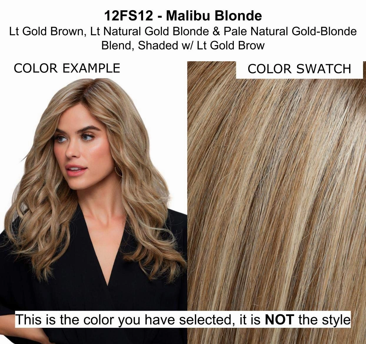 Bundle - 7 Items: Carrie Exclusive Remy Human Hair by Jon Renau, Christy's Wigs Q & A Booklet, BeautiMark Hydra Shampoo Conditioner Mask Protect Leave-In Spray Shine Serum - Color: 12FS12