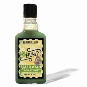 Canadian Organic Hemp Beard Wash – Moisturizing & Nourishing Beard Shampoo, Made in USA