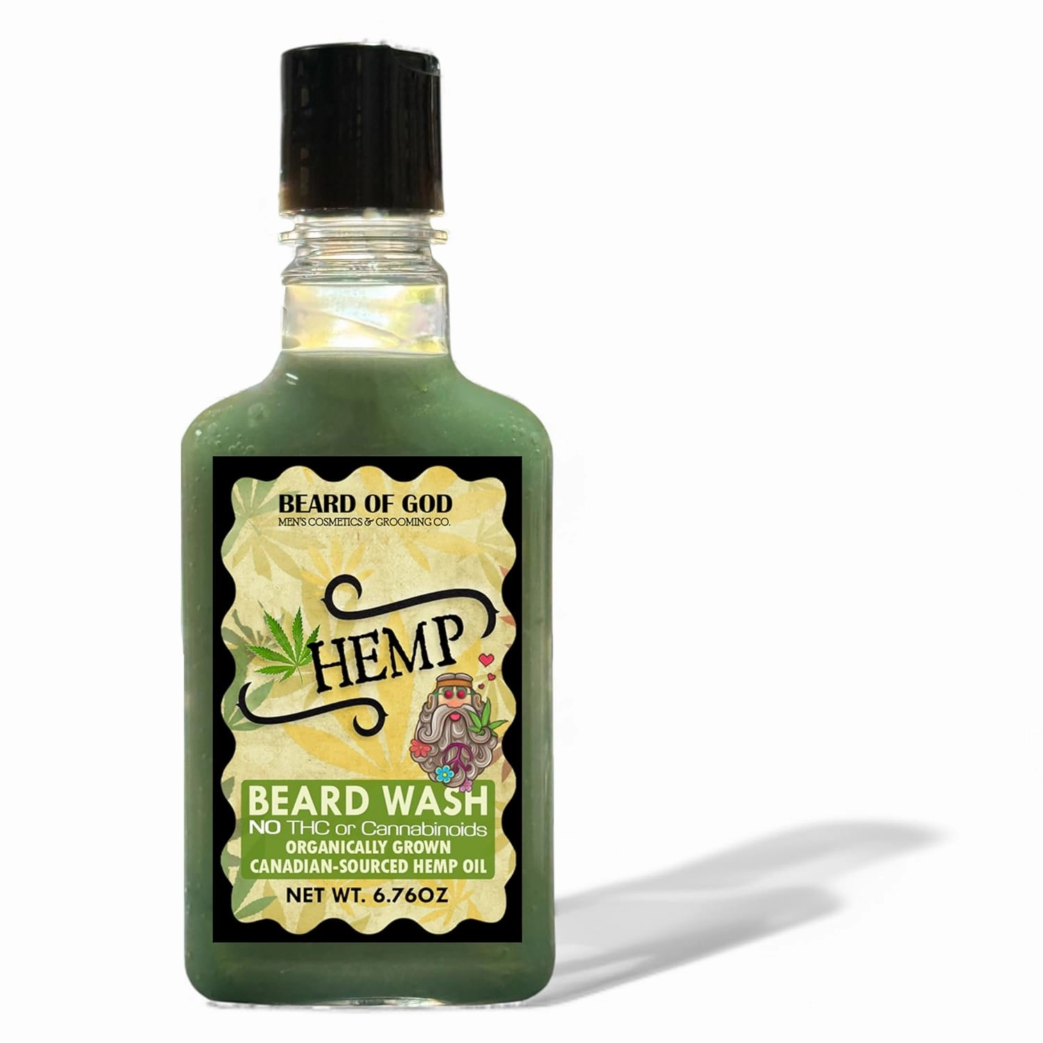 Canadian Organic Hemp Beard Wash – Moisturizing & Nourishing Beard Shampoo, Made in USA