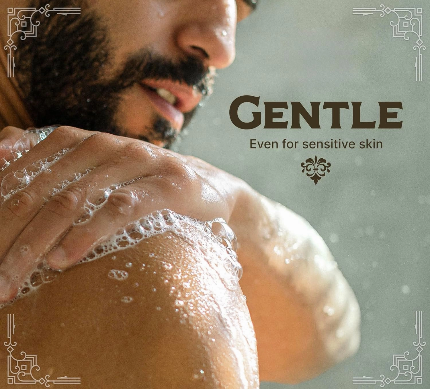 Carolina Castile Soap Sage Lime Scent – Certified Organic Base, High Olive Oil Content, Non-Drying, Made with Organic Oils, Concentrated Natural Body Wash for Men and Women (Sage Lime, 32 Ounces)