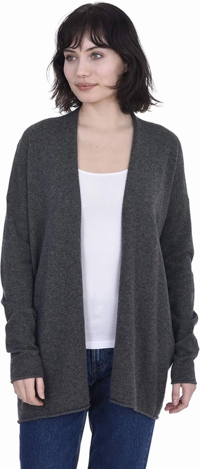 Cashmeren Lightweight Open Front Cardigan 100% Pure Cashmere Long Sleeve Sweater for Women