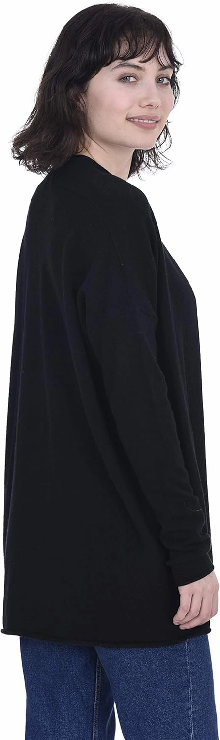 Cashmeren Lightweight Open Front Cardigan 100% Pure Cashmere Long Sleeve Sweater for Women