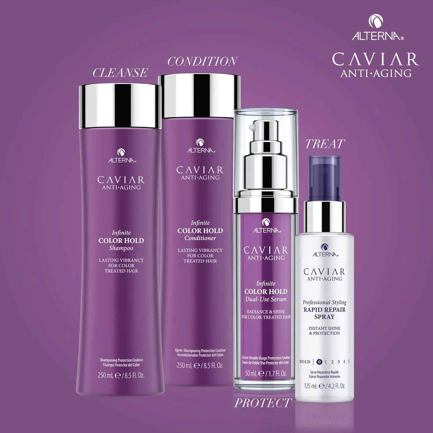 CAVIAR Anti-Aging Infinite Color Hold Shampoo | For Color Treated Hair | Minimizes Color Fade | Sulfate Free