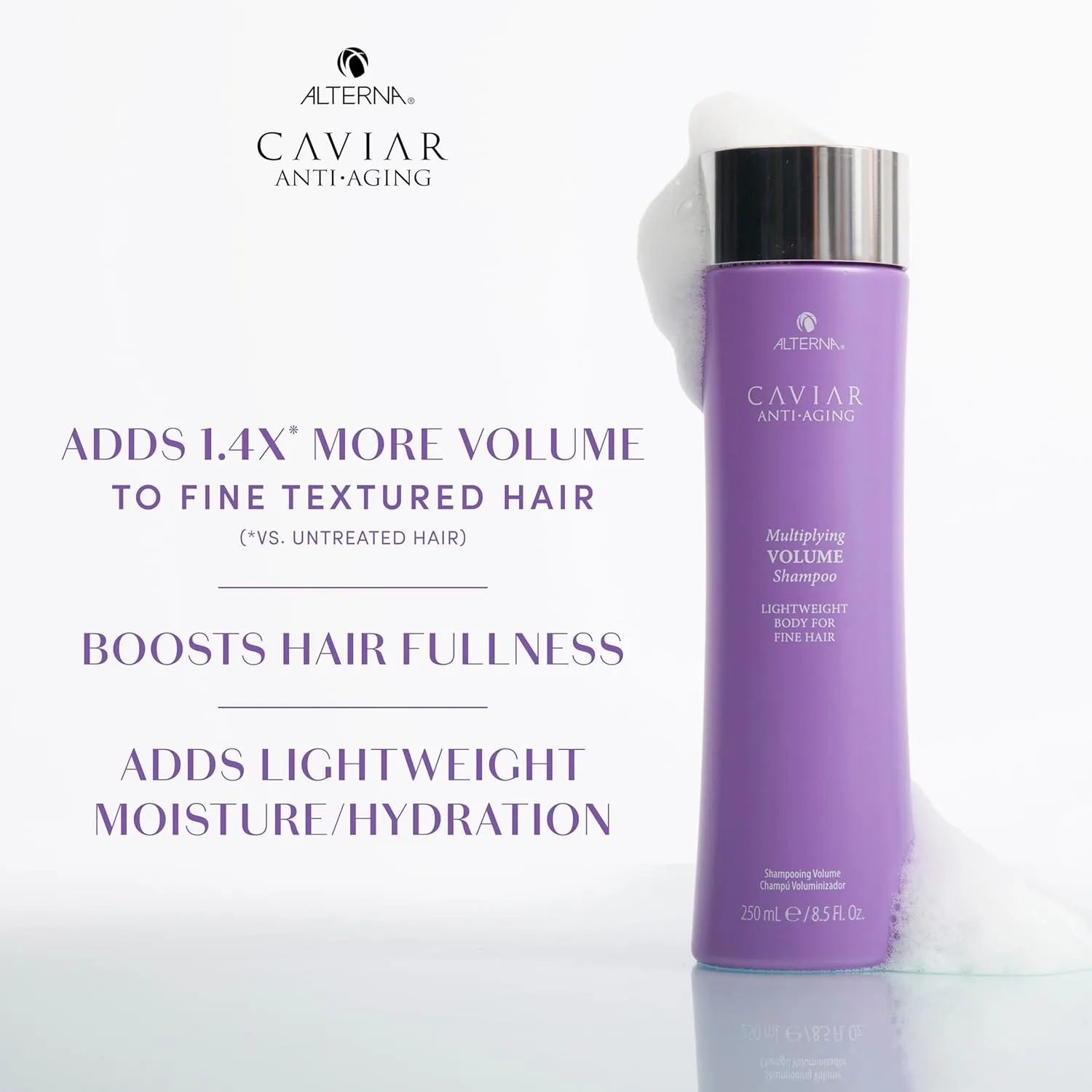 CAVIAR Anti-Aging Multiplying Volume Shampoo | For Fine, Limp or Thin Hair | Create Instant Volume and Thickness | Sulfate Free