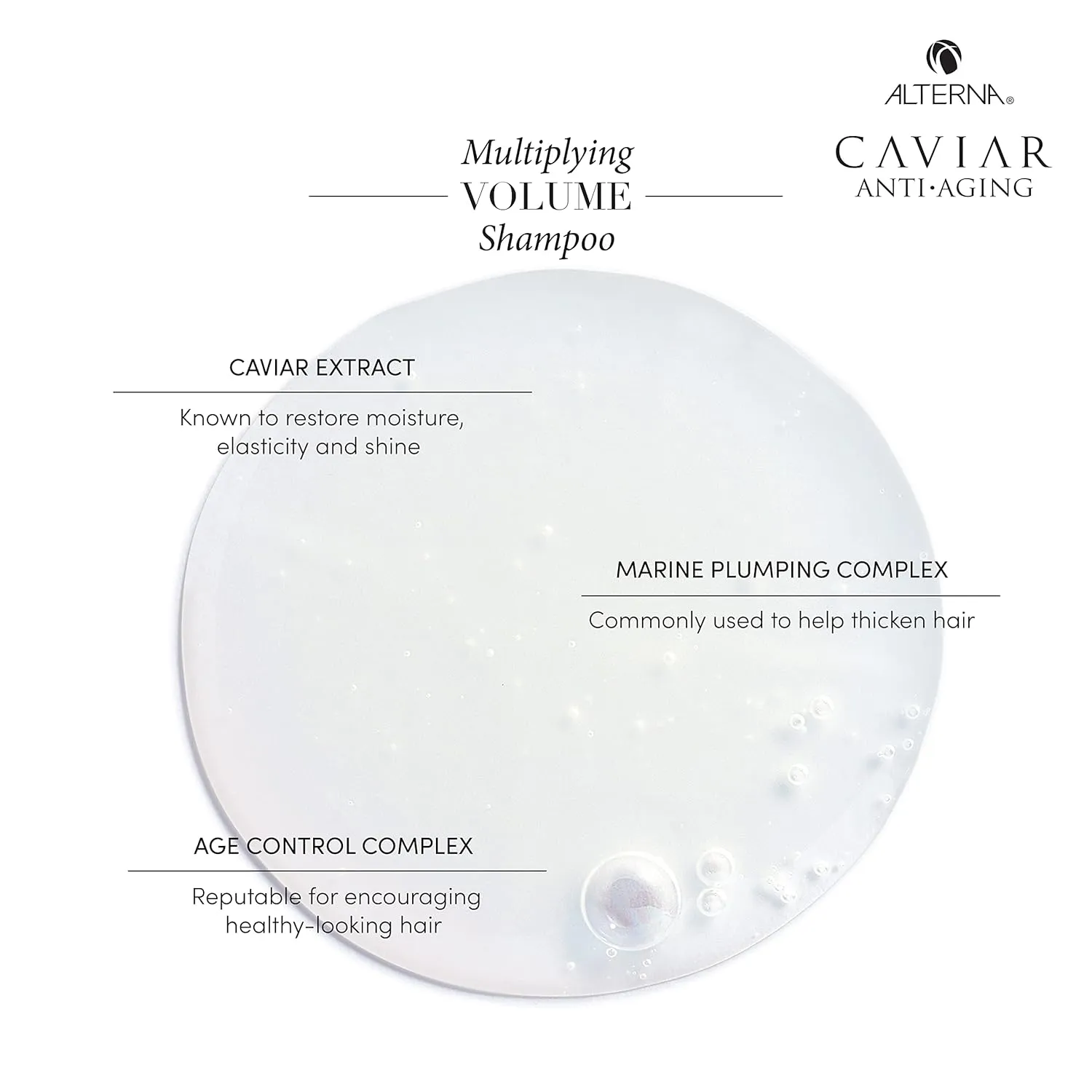 CAVIAR Anti-Aging Multiplying Volume Shampoo | For Fine, Limp or Thin Hair | Create Instant Volume and Thickness | Sulfate Free