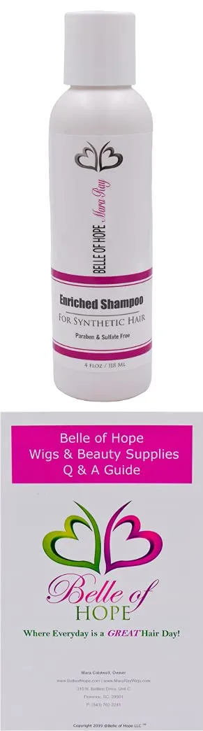 CHELSEA Basic Cap Synthetic Wig by Jon Renau, 3PC Bundle: Wig, 4oz Mara Ray Enriched Shampoo and 19 Page Belle of Hope Guide (1B)