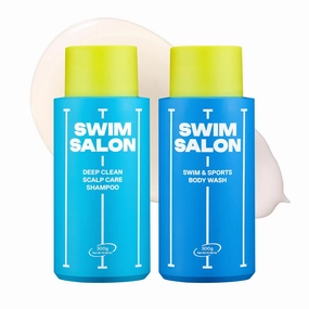 Chlorine Removing Shampoo & Body Wash Set for Swimmers | Vitamin C | Clarifying, Hydrating, Refreshing | Free of Sulfates, Silicones, Parabens (10.58 oz each)