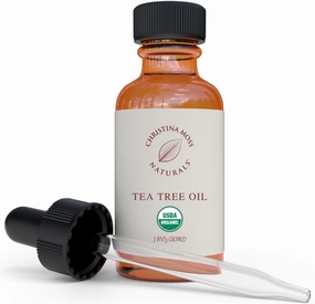 Christina Moss Naturals Organic Tea Tree Oil, USDA and QAI Certified, Hexane Free, Meleleuca Alternifolia Imported from Australia