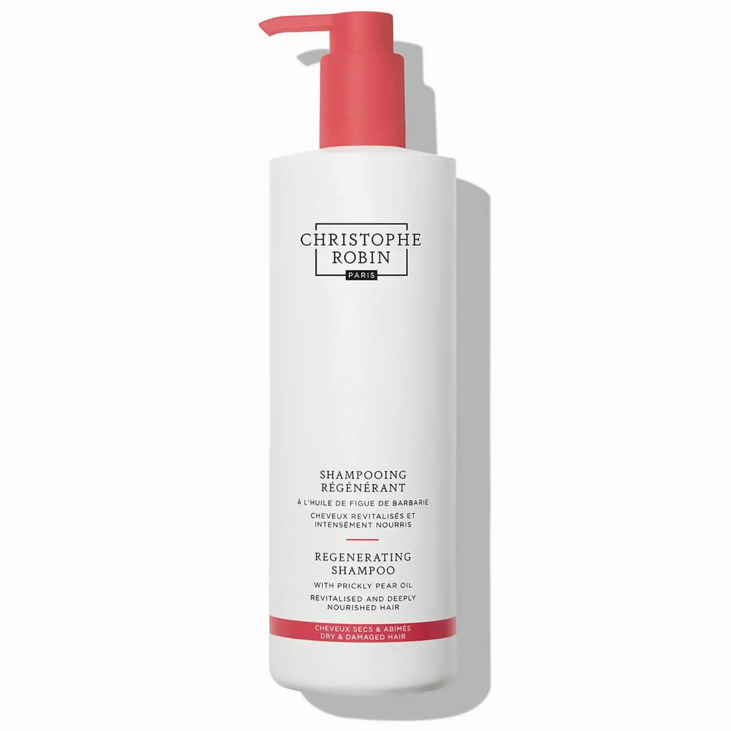 CHRISTOPHE ROBIN Regenerating shampoo with rare prickly pear oil 250ml