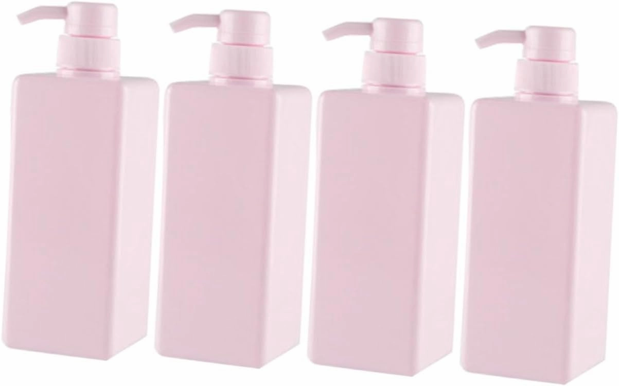 Ciieeo 4pcs Refillable Pump Bottle Foaming Soap Dispenser Empty Pump Bottles Shampoo Pump Bottle Square Lotion Bottle Foam Soap Dispenser Lotion Bottles Cosmetic Travel Shower Gel Bottle