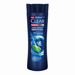 Clear Men Anti-Dandruff Shampoo Cool Sport Menthol, Refreshing Scalp Cleanser for Men with Cooling Effect, 350ml / 11.8 fl oz
