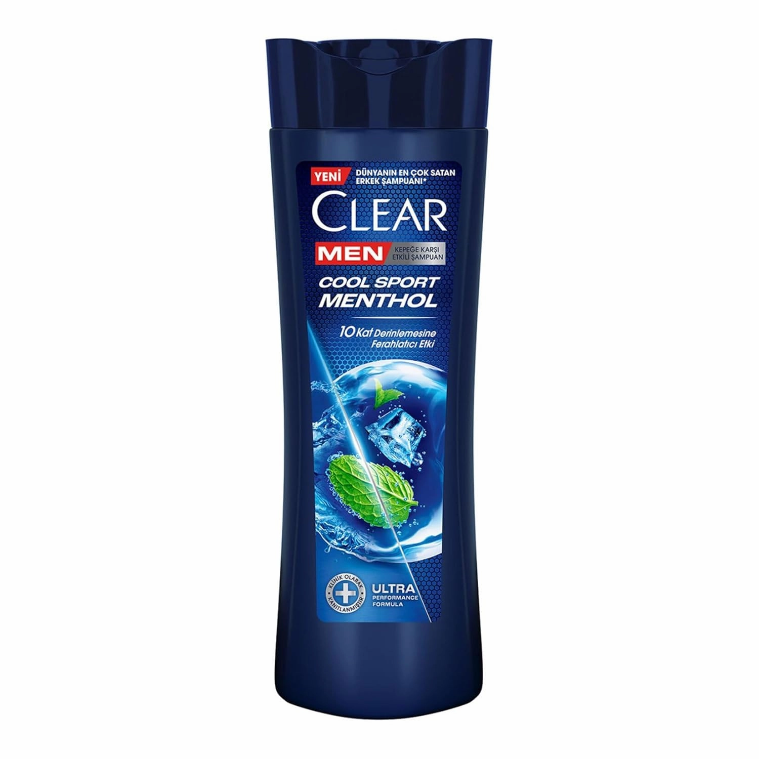 Clear Men Anti-Dandruff Shampoo Cool Sport Menthol, Refreshing Scalp Cleanser for Men with Cooling Effect, 350ml / 11.8 fl oz