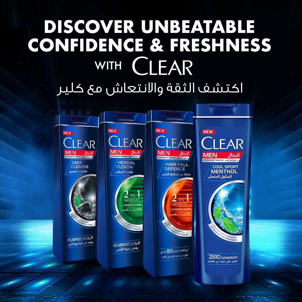 Clear Men Cool Sport Menthol Anti-Dandruff Shampoo 400ml