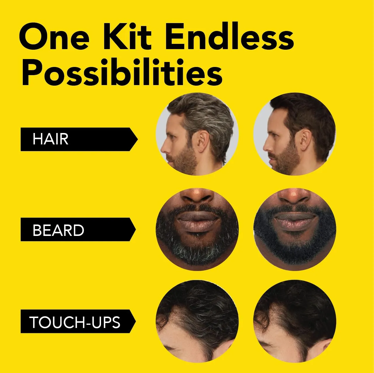 CLEVERMAN Lightest Blond Hair & Beard Dye for Men, All-in-One Reusable Kit - Men's Color For Natural-Looking Gray Coverage, Professional-Quality and Ammonia-Free