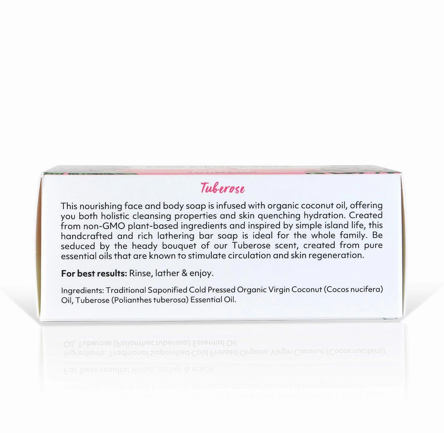 Coco Fiji, Coconut Oil Infused Soap, Bar 7oz (Tuberose, Pack of 2)