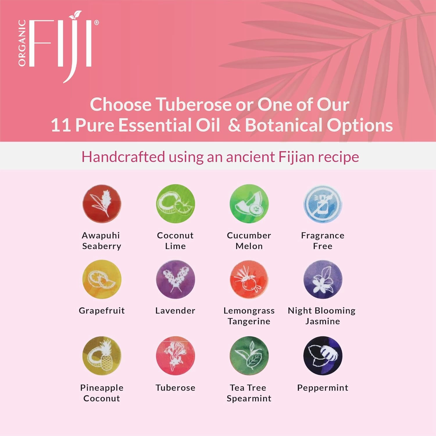 Coco Fiji, Coconut Oil Infused Soap, Bar 7oz (Tuberose, Pack of 2)