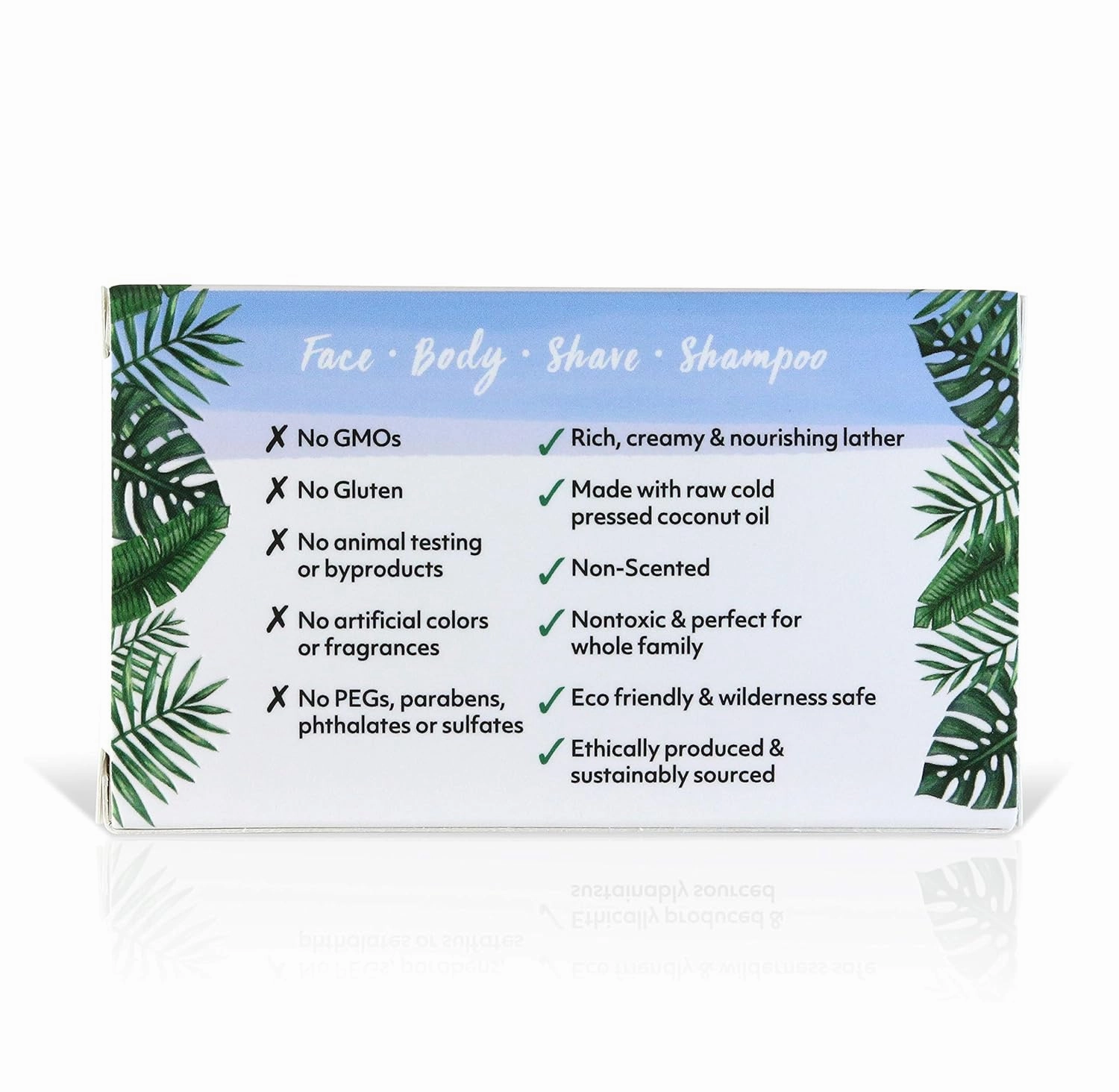 Coco Fiji Soap Bar for Face and Body Infused With Organic Coconut Oil, Fragrance Free, Essential Oil, Natural Soap for Moisturizing & Pore Purifying Skin, 7 oz,Pack of 2