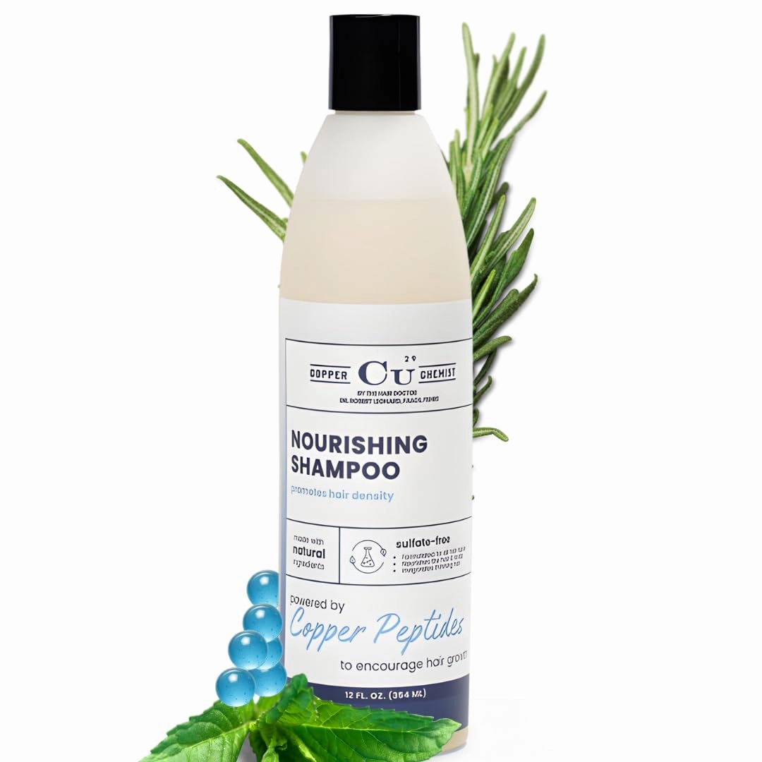 Copper Chemist Hair Growth Shampoo For Men & Women - Copper Peptides For Hair Loss & Thinning - Dr. Developed, Natural, Sulfate Free, Color Safe Regrowth Scalp Treatment - Beauty & Personal Care