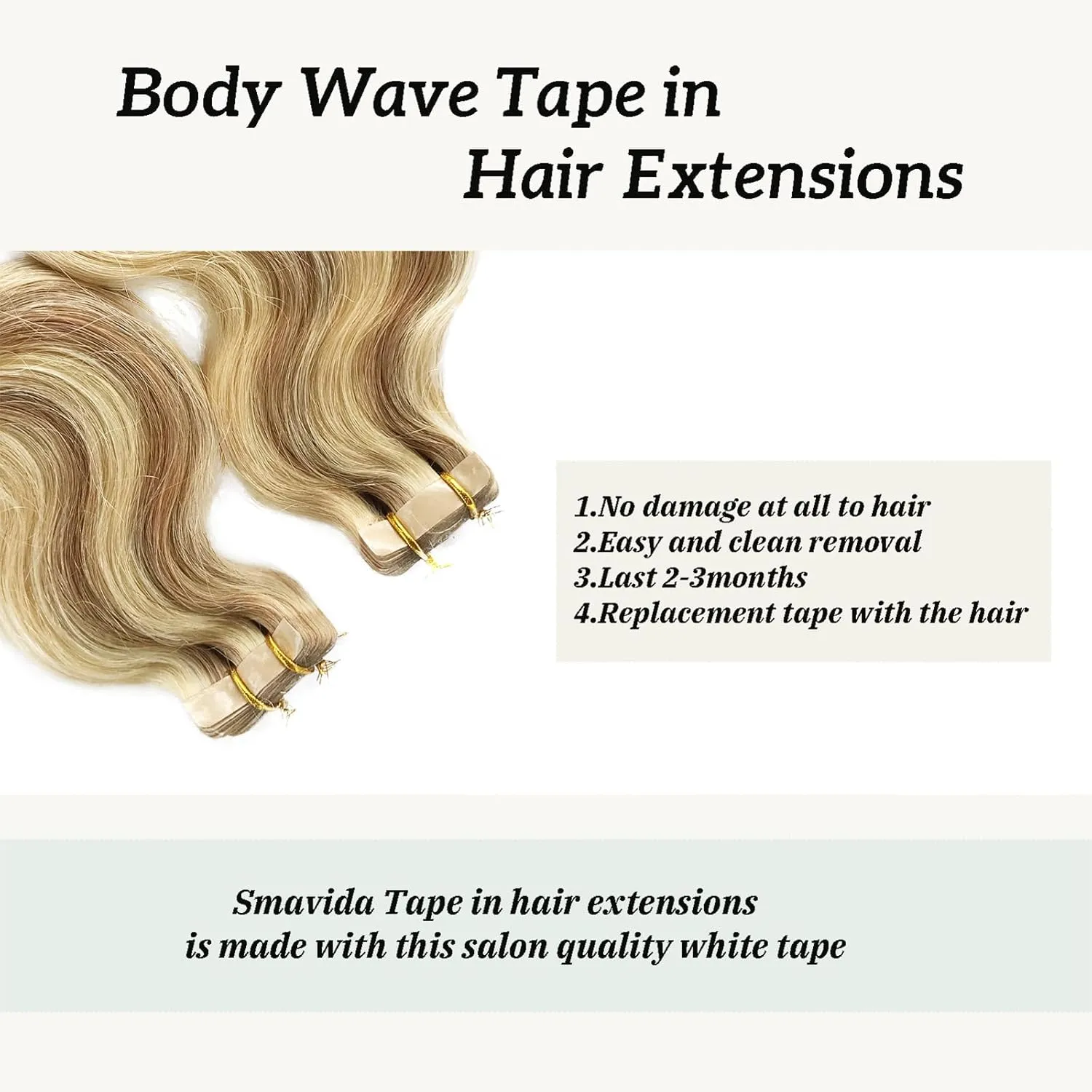 Curly Tape in Extensions Brown and Blonde Highlights Tape Hair Extensions Human Hair 16 Inch Body Wave 30grams 20pcs Short Blond Highlighted Fine Remy Hair