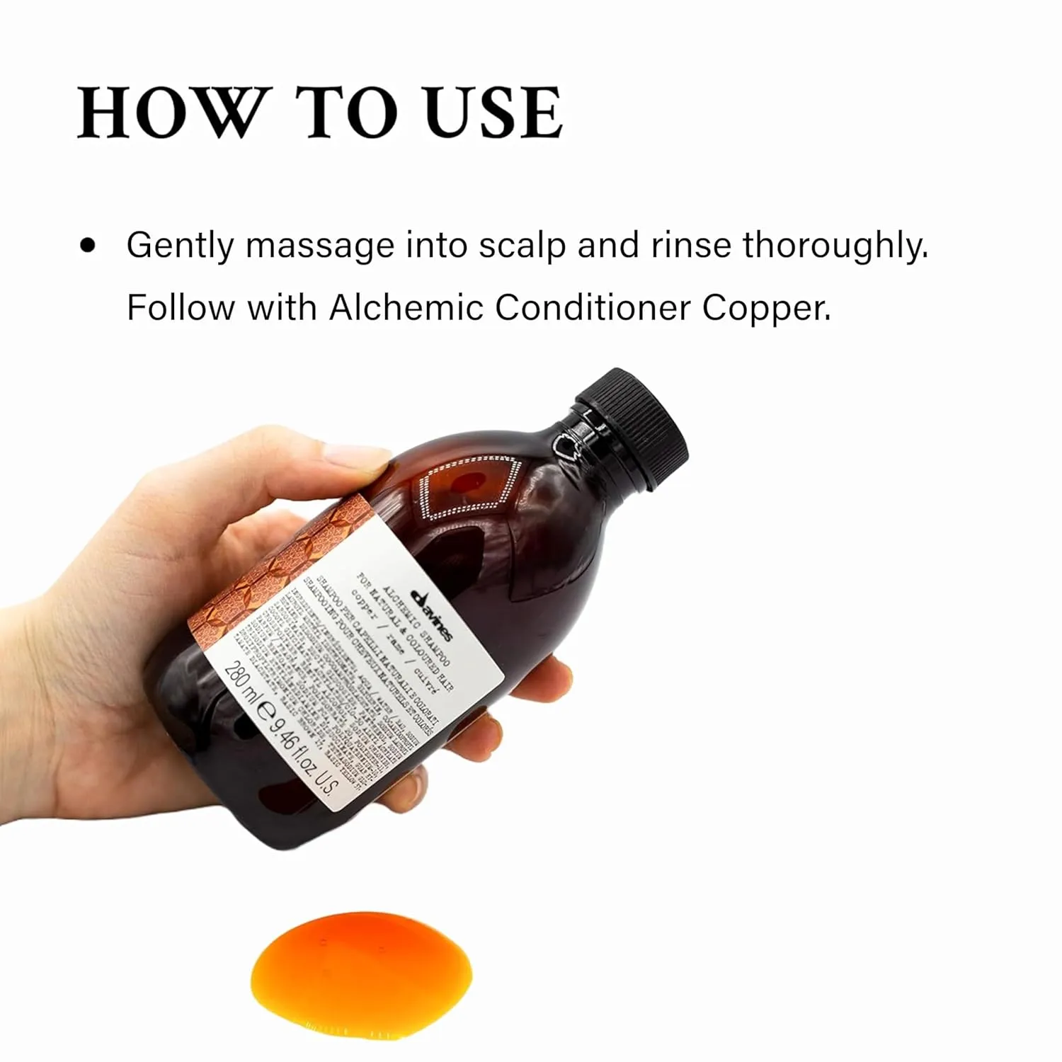 Davines Alchemic Shampoo, Safe Cleansing for Color Treated Hair, 6 Vibrant Shades To Illuminiate And Intensify