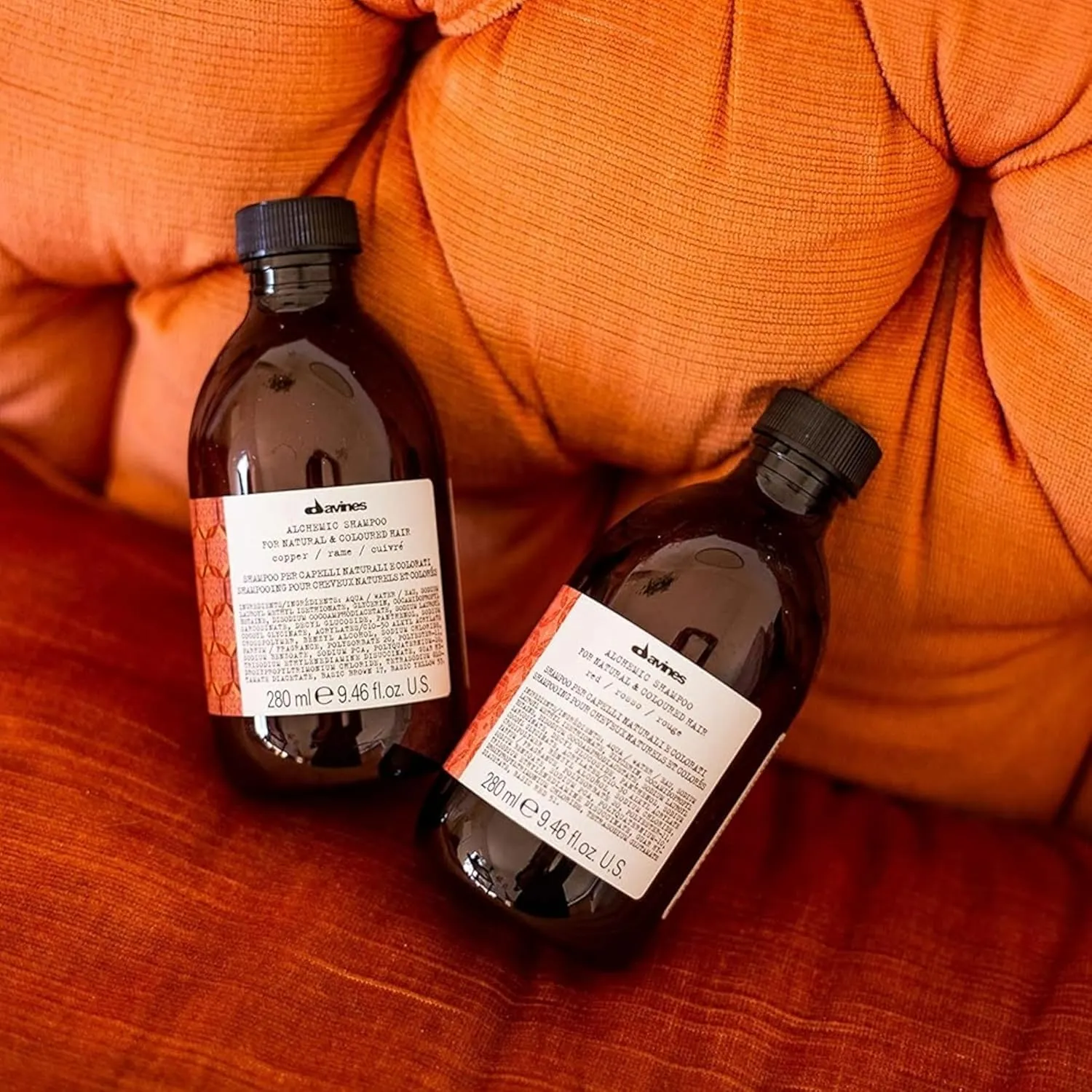 Davines Alchemic Shampoo, Safe Cleansing for Color Treated Hair, 6 Vibrant Shades To Illuminiate And Intensify