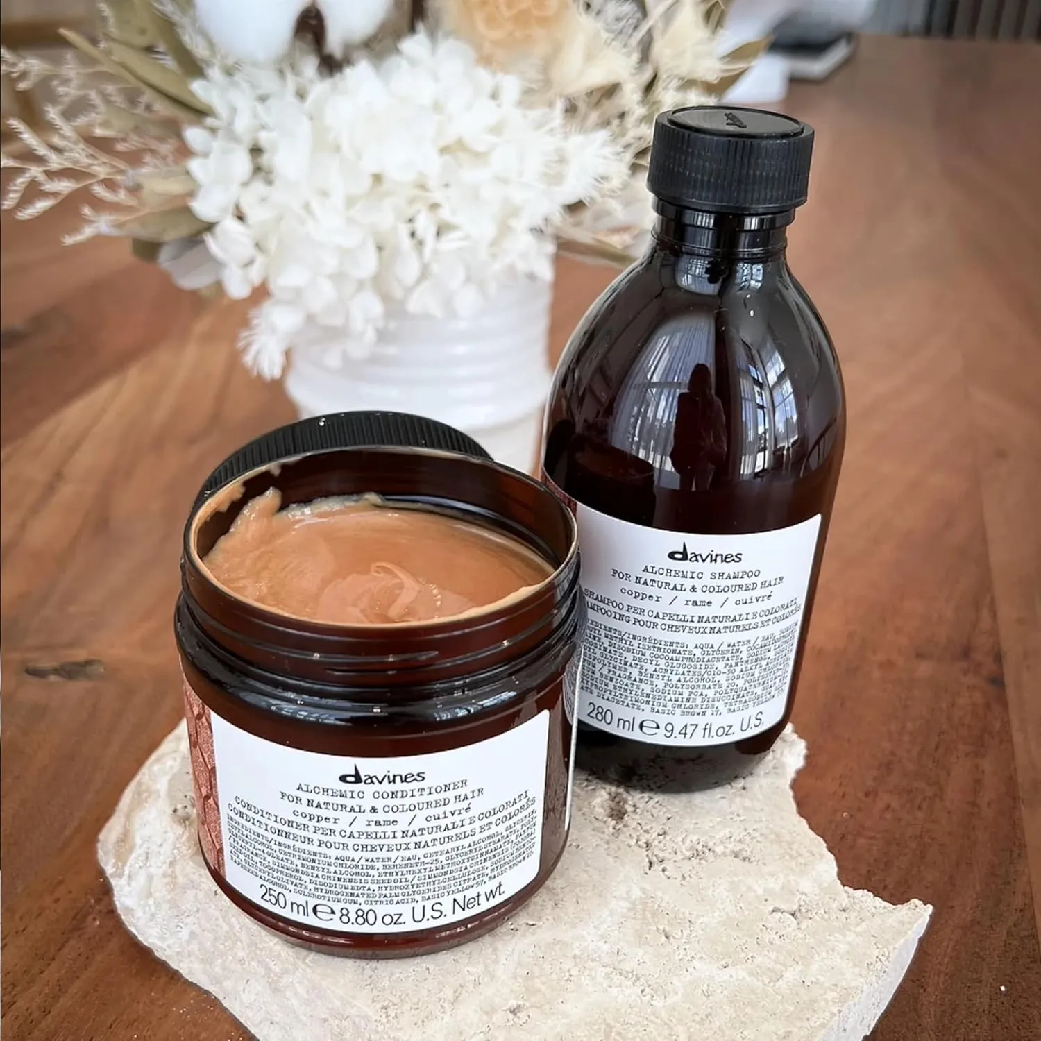 Davines Alchemic Shampoo, Safe Cleansing for Color Treated Hair, 6 Vibrant Shades To Illuminiate And Intensify