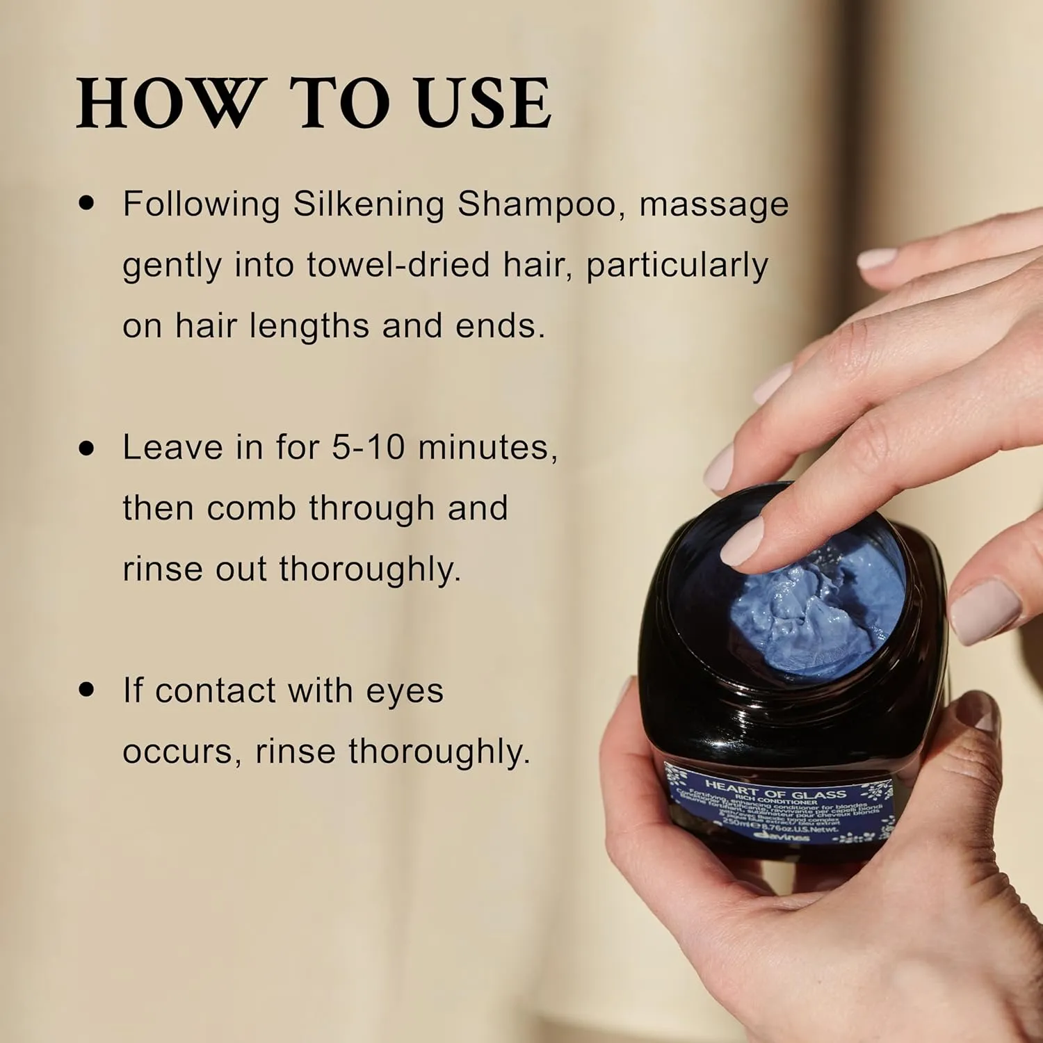 Davines Heart of Glass Silkening Shampoo for Blonde Care, Nourishing Protection for Natural Or Cosmetically Treated Hair