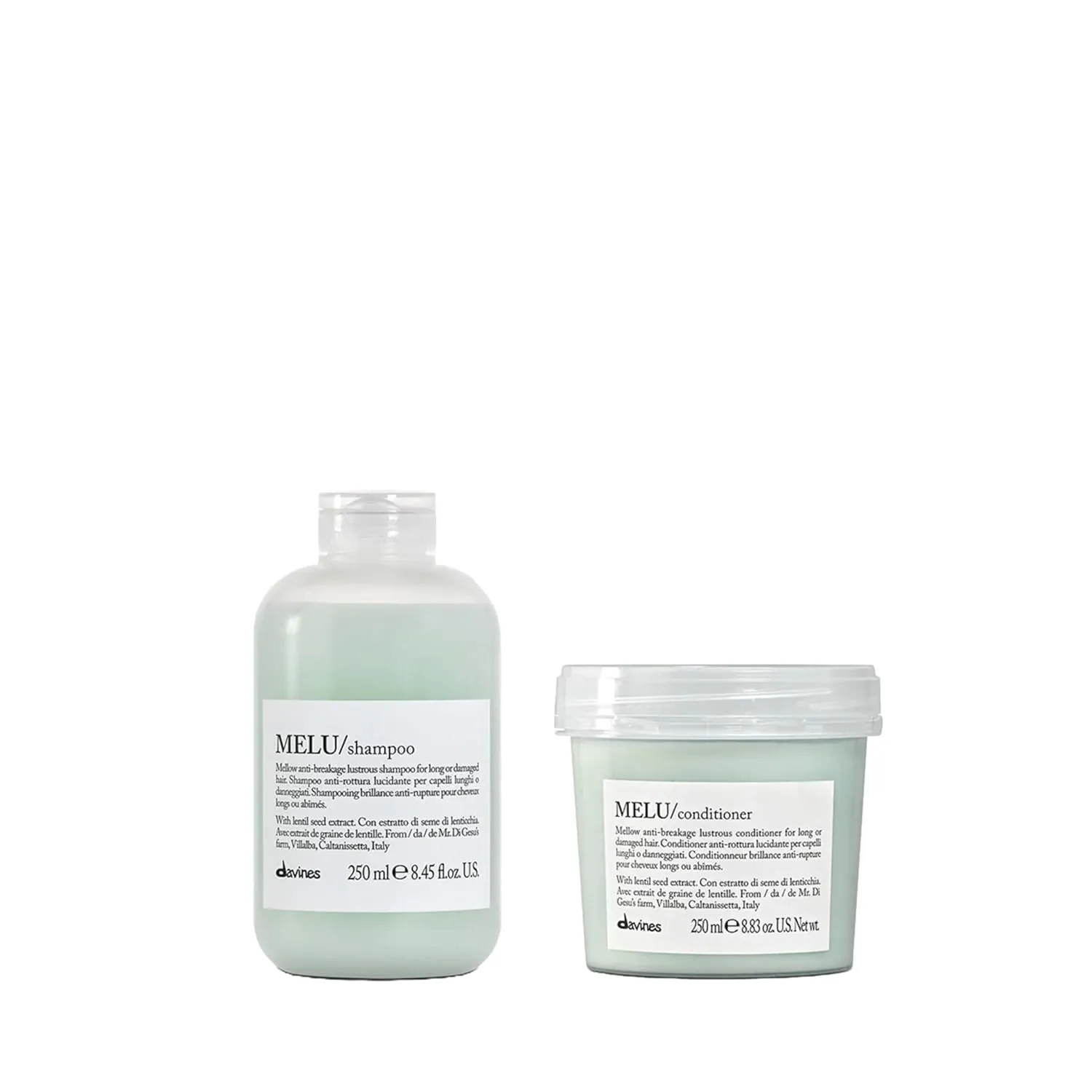 Davines MELU Shampoo, Anti-Breakage Cleansing For Long Or Damaged Hair