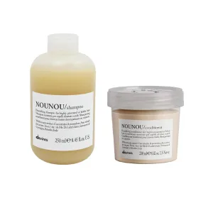Davines NOUNOU Shampoo, Hydrating Deep Shampoo for Bleached, Permed, Relaxed, Damaged Hair Or Very Dry Hair, Replenishes Chemically Processed Hair
