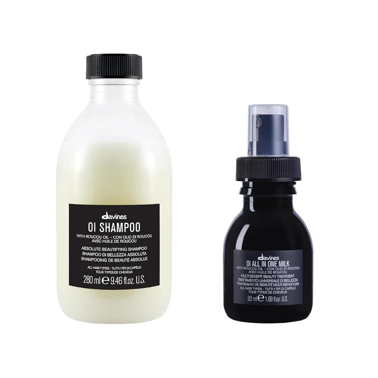 Davines OI Shampoo | Nourishing Shampoo for All Hair Types | Shine, Volume, and Silky-Smooth Hair Everyday