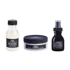 Davines OI Travel Set with OI Nourishing Shampoo & OI Conditioner & OI All In One Milk, for All Hair Types, Adds Silky-Smooth Shine & Volume, Softens And Restores Chemically Treated Hair