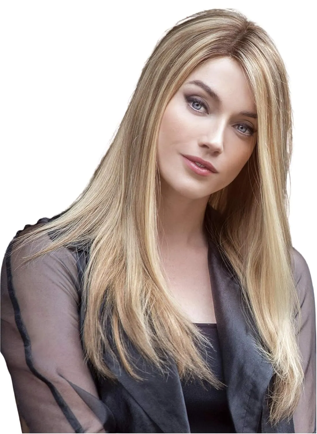 DOMINIQUE PETITE Lace Front 100% Hand-Tied Human Hair Wig by Fair Fashion, 6PC Bundle: Wig, 4oz Mara Ray ProSmooth Shampoo and Conditioner, The One Detangler, Wig Stand, and 19 Page Belle of Hope Guide (8/32)