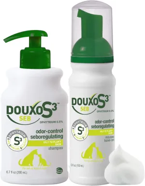 DOUXO® S3 SEB Combo Set | DOUXO S3 SEB Shampoo (6.7oz) & DOUXO® S3 SEB Mousse (5.1 oz)