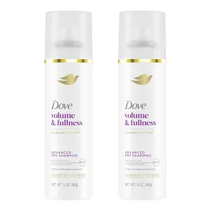 Dove Dry Shampoo for 2 Count for Oily Hair Volume & Fullness for Refreshed Hair 5 oz