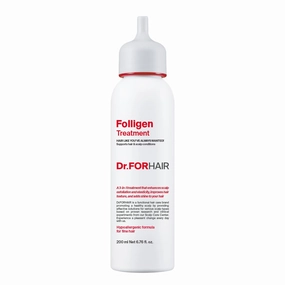 Dr.FORHAIR Folligen Treatment 6.76 fl oz 200 ml For Relieving Thinning Hair Care Shiny Increase Volume Strength Thickening Root Enhancer Paraben Silicone Sulfates FREE