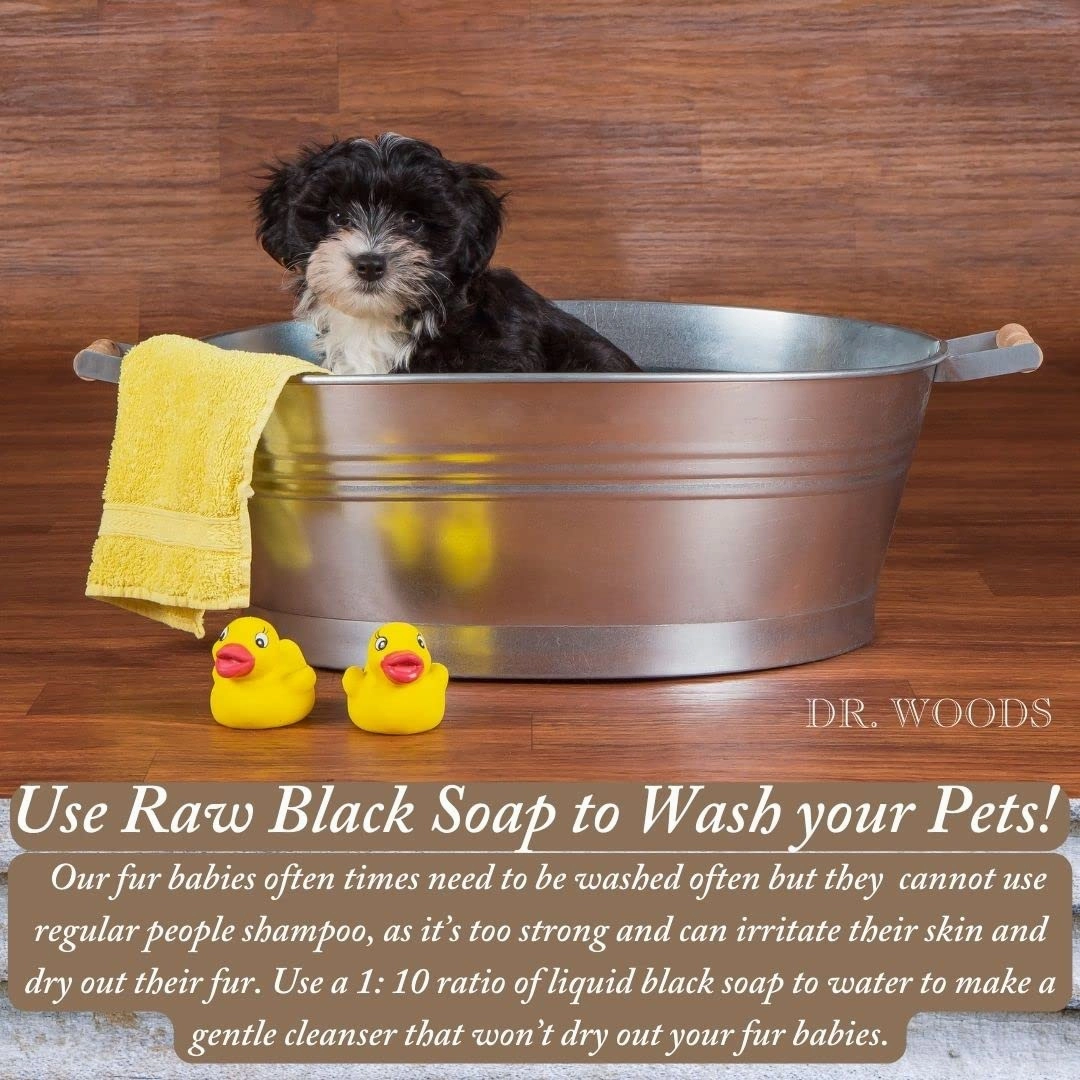 Dr. Woods Raw Moisturizing Black Unscented Soap with Organic Shea Butter, 32 Ounce