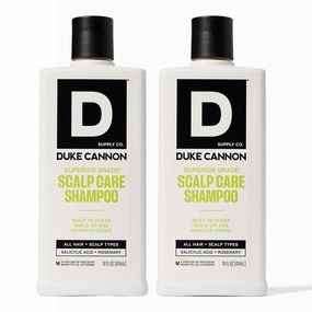 Duke Cannon Superior Grade Scalp Care Shampoo for Men, 14 oz – Salicylic Acid for Build-Up Removal, Rosemary & Arnica for Scalp Soothing, Wheat Protein for Strength, Sulfate-Free