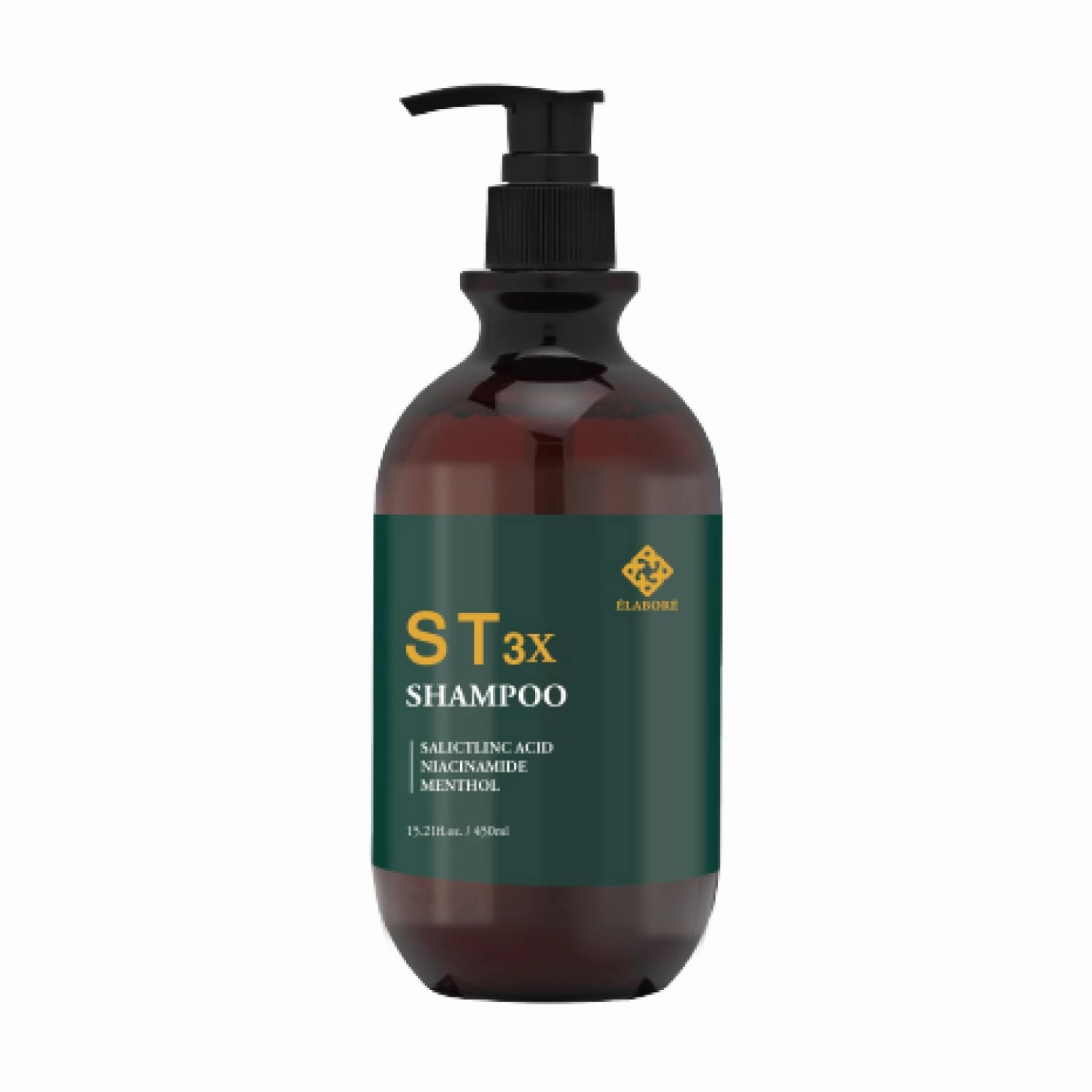 Elabore ST 3X Shampoo - Scalp Therapy Shampoo for Thin & Weak Hair, Removes Scalp Buildup, Anti-Dandruff, 15.21 fl.oz/ 450ml