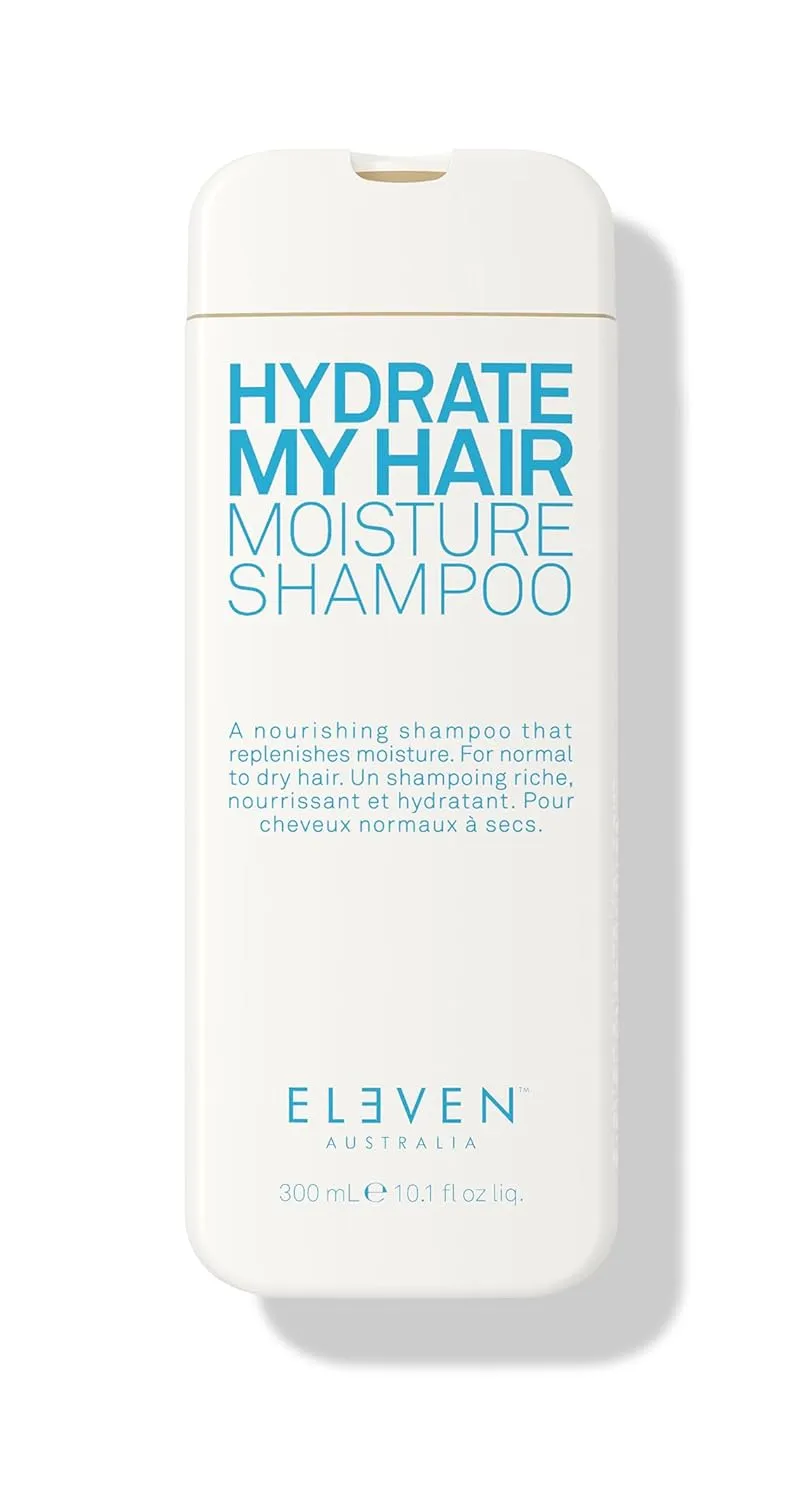 ELEVEN AUSTRALIA Hydrate My Hair Shampoo - Moisturizing, Color-Safe, Anti-Frizz, Nourishing Formula for Dry, Damaged Hair - Protects Against Heat & Environmental Damage, For Daily Use