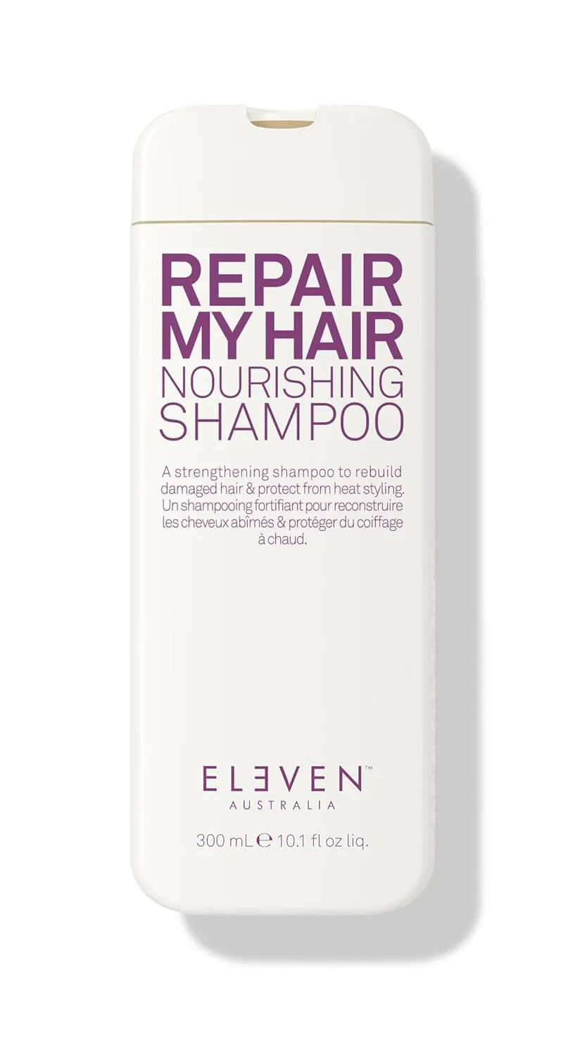 ELEVEN AUSTRALIA Repair My Hair Nourishing Shampoo - Strengthens & Repairs Damaged Hair, Deep Moisture & Restores Shine, Sulfate-Free, Color Safe Formula