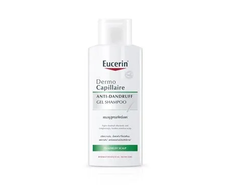 Eucerin Dermo Capillaire Anti-dandruff Gel Shampoo for Sensitive Greasy Scalp for Women, 250ml by Eucerin