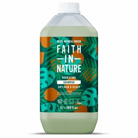 FAITH IN NATURE Natural Shampoo - Vegan & Cruelty Free, No SLS or Parabens - 169 fl oz Refill Pack, Coconut