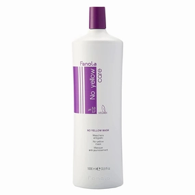 Fanola No Yellow Purple Mask - Deep Conditioning Color Depositing Toner for Blonde, Silver & Gray Hair - Removes Yellow Tones & Brassiness from Bleached & Highlighted Hair (33.8 Fl oz)