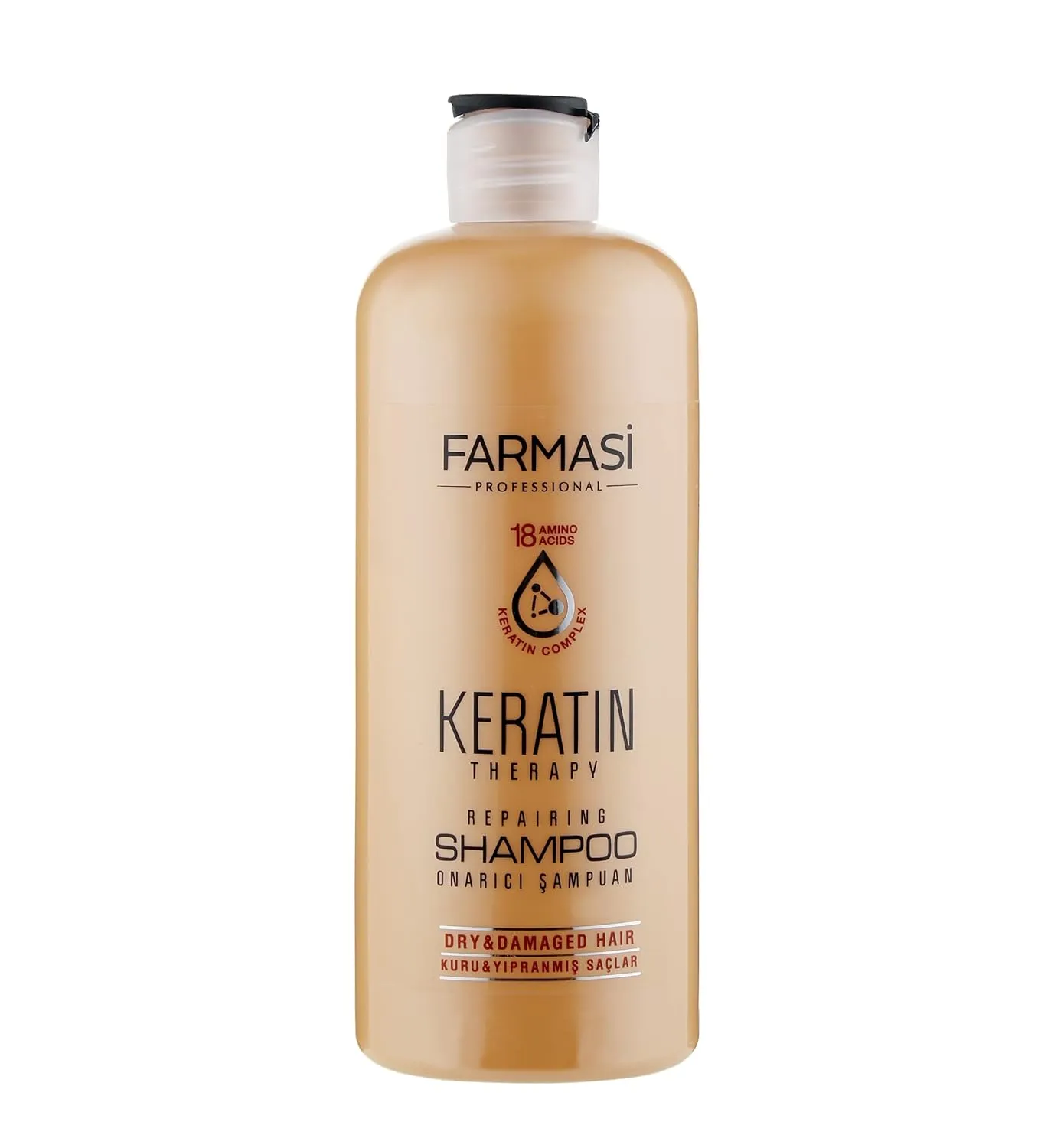 FARMASi Keratin Theraphy Repairing Shampoo for Dry and Damaged Hair 360 ml / 12.2 fl.oz