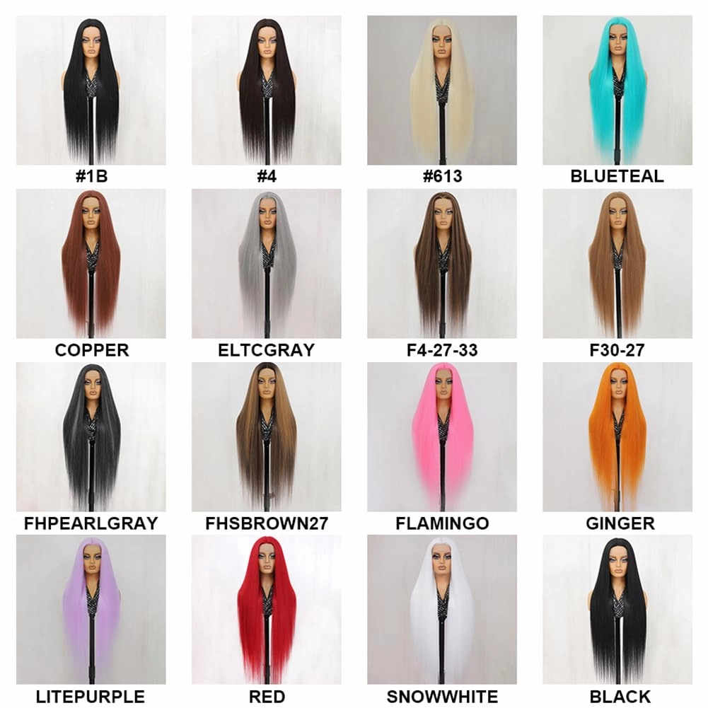 Felek Super Long T Part Lace Wigs 40 Inch Blue Teal Long Hair 13x4x1 T Lace Front Wigs Heat Resistant Fiber Glueless Pre-Plucked Natural Hairline Lace Wig For Fashion Women/Girls(BLUETEAL)