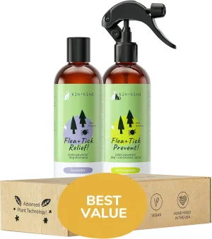 Flea Tick Protection Kit (Lavender Shampoo - Lemongrass Spray)